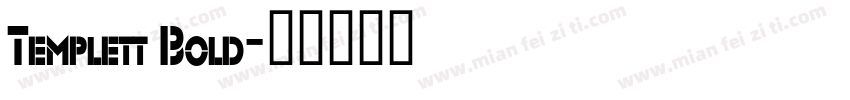 Templett Bold字体转换